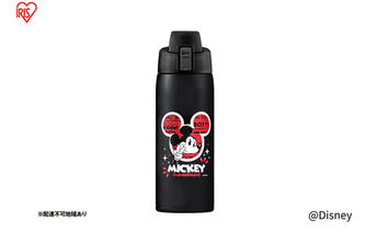 水筒 600ml マグボトル ステンレス ケータイボトル ダイレクトボトル NDDB-600 ミッキー アイリスオーヤマ 直飲み 保冷専用 ステンレスボトル マイボトル キッズ 子供 子ども こども カバー付き 簡単 