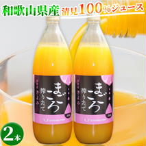 ZE6406n_【まごころ搾りたて】清見 100%ジュース 1000ml 2本