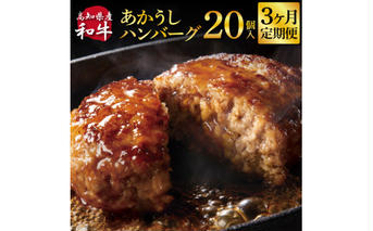 t215cdm　創業50年老舗レストランの幻の和牛あかうしハンバーグ130g×20ケ 3ヶ月定期便 土佐あかうし 美鮮豚 牛肉 高級 ハンバーグ 冷凍 美味しい 肉汁ハンバーグ 焼くだけ 小分け 個包装 高級 国産 定期便 
