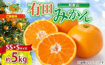 ZJ6097_【2025年先行予約】果物ランキング1位獲得！ 総合ランキング6位獲得！TVで紹介されました！リピーター続出 みかん 温州みかん フルーツ 果物 柑橘 果実 甘味 酸味 ジューシー 人気 国産 食べ物 産地直送 和歌山県 湯浅町 送料無料 家庭用 和歌山 有田みかん 約5kg (SS、Sサイズ) 湯浅町