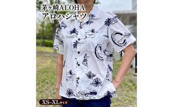 アロハシャツ 茅ヶ崎ALOHA アロハシャツ メンズ レディース アロハ ALOHA 半袖 シャツ 夏 総柄 サザンC 烏帽子岩 えぼし岩 フラ 茅ヶ崎市 神奈川県 XLサイズ