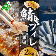 【10/1～寄付額改定】【先行予約】今秋以降発送予定【訳あり】無塩 サバ フィレ 2kg