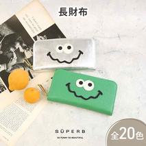 【キョロメ長財布/全20色】思わず誰かに見せたくなるキョロメ財布/ 長財布 【キョロメver.】ラウンドファスナー モンスター 長財布 大容量 長サイフ 日本製 レディース メンズ プレゼント　ブラック