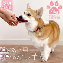 【3ヶ月定期便】動物 ペットおやつ ペット用 ふかし芋 小芋 紅はるか 芋 いも おやつ 動物 ペットフード 犬 猫 間食 ヘルシー オヤツ 4kg  [AU124ya]