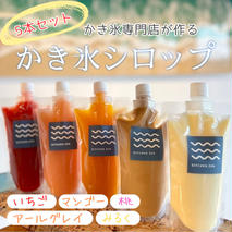 【TVで紹介されました！】【地元で大人気の店】かき氷専門店がつくるかき氷シロップ　５本セット　1317 / かき氷専門店 キッチン ZEN かき氷シロップ 静岡県 東伊豆町