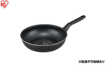 フライパン ダイヤモンドコートフライパン炒め鍋 ガス火対応26cm VDG-W26 ブラックメタリック フライパン ガス火  鍋 片手 炒め鍋 アイリスオーヤマ 26cm 軽い ガス ガス火専用 軽量 お手入れ 簡単 コーティング 単品 一人暮らし 新生活