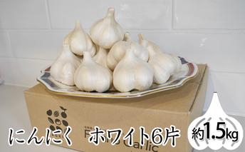 北海道上富良野町産にんにく（ホワイト6片）約1.5kg 野菜 薬味 ニンニク 