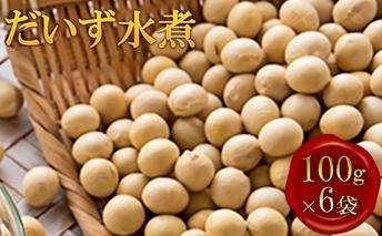 北海道上富良野産【だいず水煮】100g×6袋 大豆 豆類 加工食品 