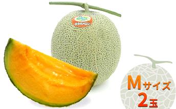 ふらの赤肉メロン【秀品】Mサイズ2玉セット 果物類 フルーツ メロン赤肉 
